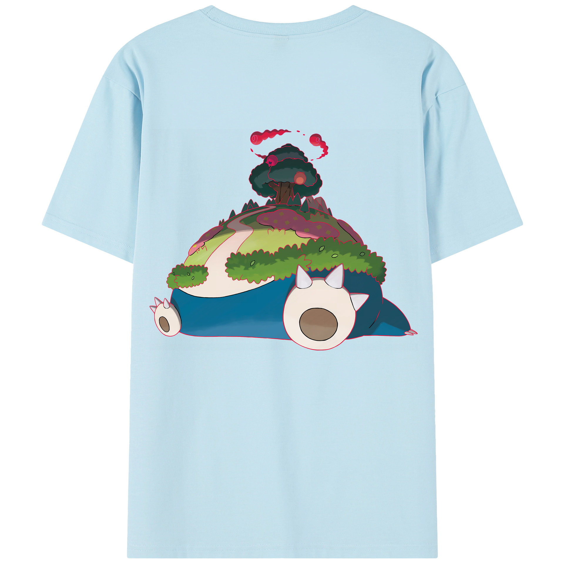 （画像用） ポケットモンスター Pokémon 綿100％半袖Tシャツ（背面プリント）